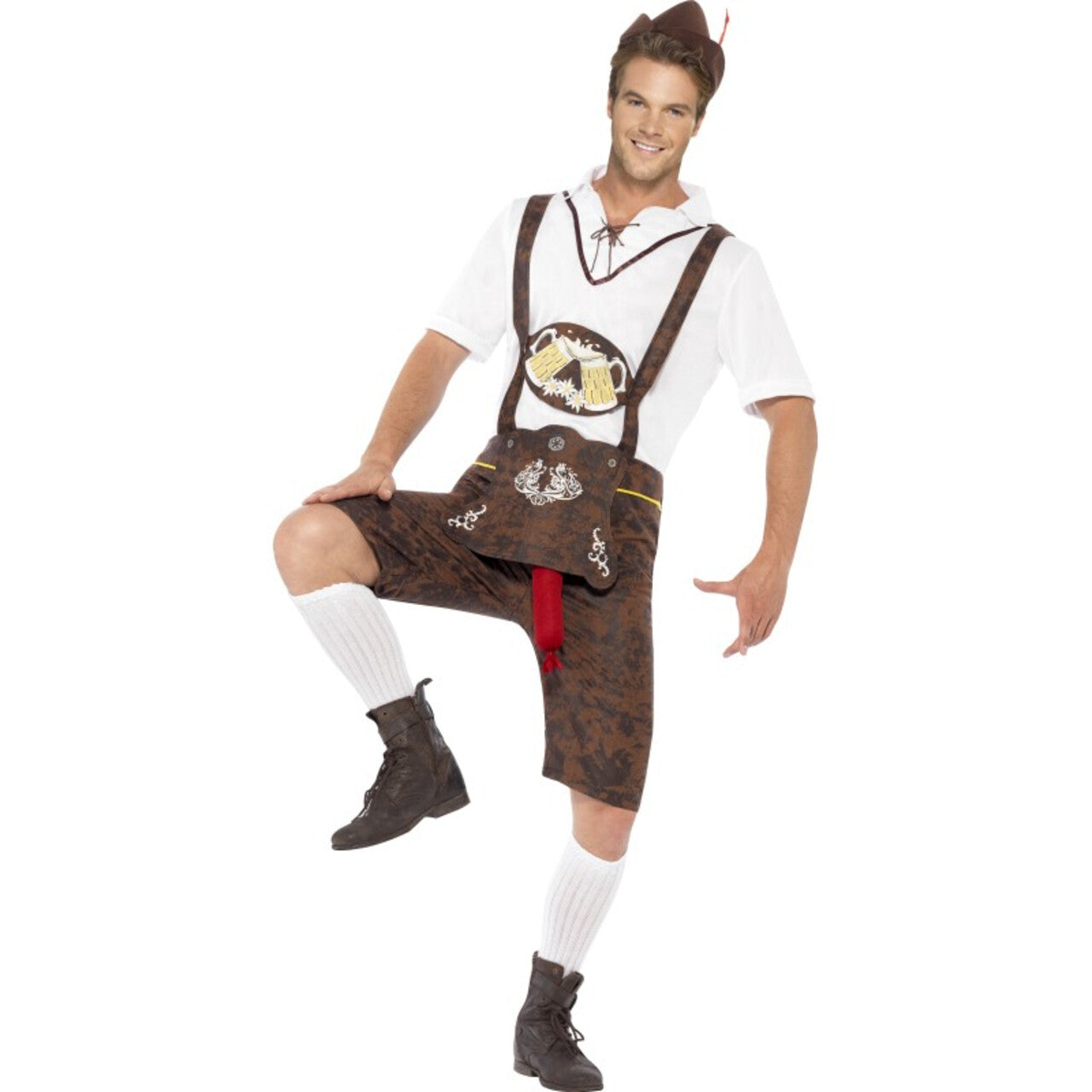 Op deze afbeelding zie je een Kostuums, van het merk Smiffy's. Oktoberfest Bradwurst Man Kostuum