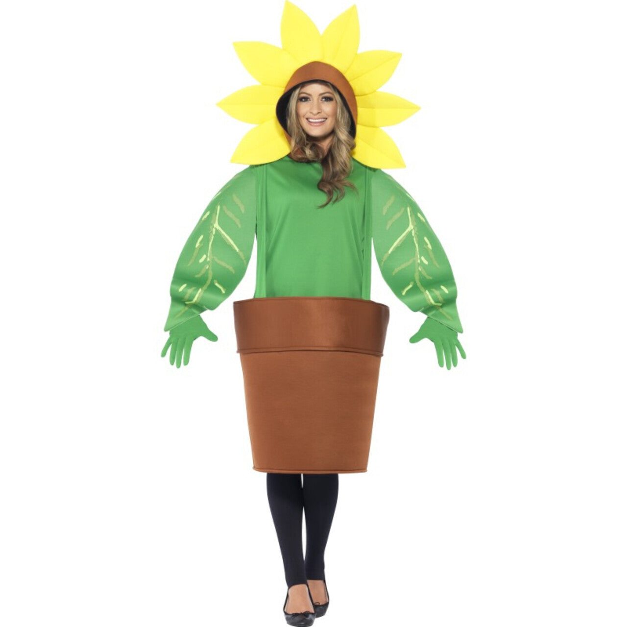 Op deze afbeelding zie je een Kostuums, van het merk Smiffy's. Zonnebloem Kostuum