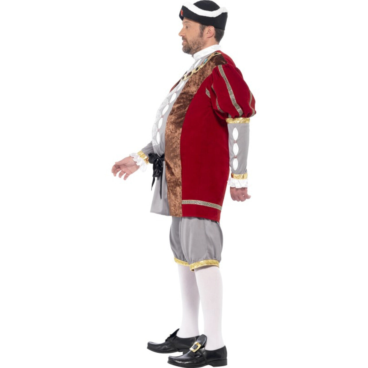 Op deze afbeelding zie je een Kostuums, van het merk Smiffy's. Engelse Koning Henry Vii Luxe Man Kostuum