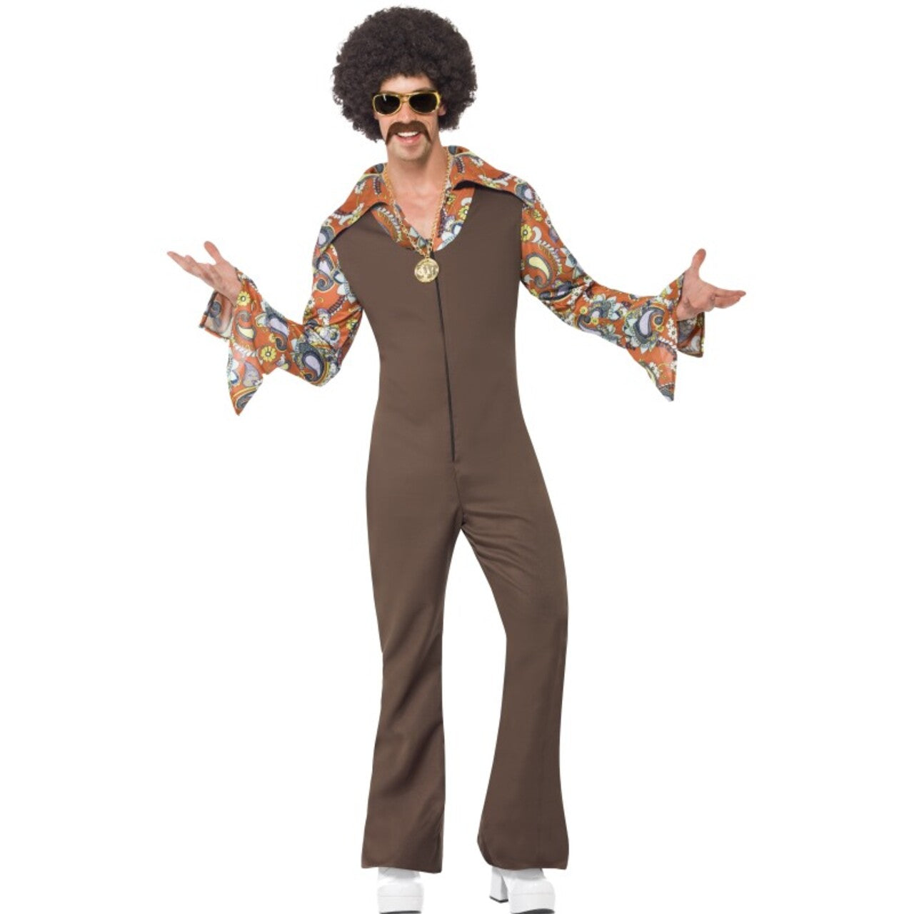Op deze afbeelding zie je een Kostuums, van het merk Smiffy's. Groovy Boogie Man Kostuum