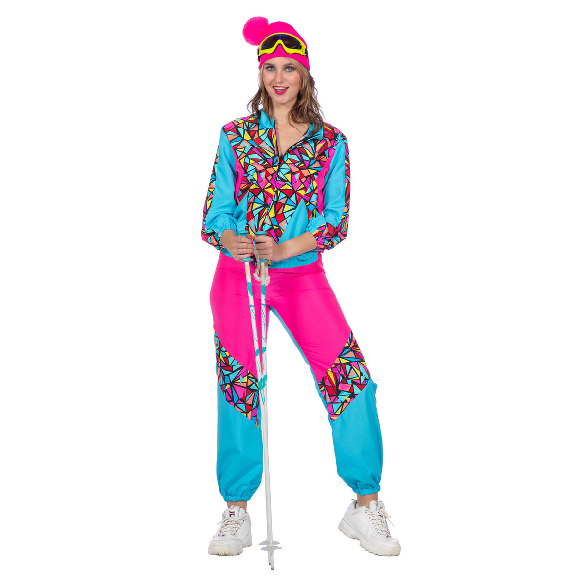 Op deze afbeelding zie je een Kostuums, van het merk Wilbers. Rete Retro Neon Skipak Vrouw