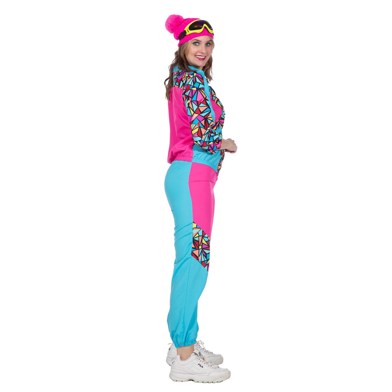 Op deze afbeelding zie je een Kostuums, van het merk Wilbers. Rete Retro Neon Skipak Vrouw