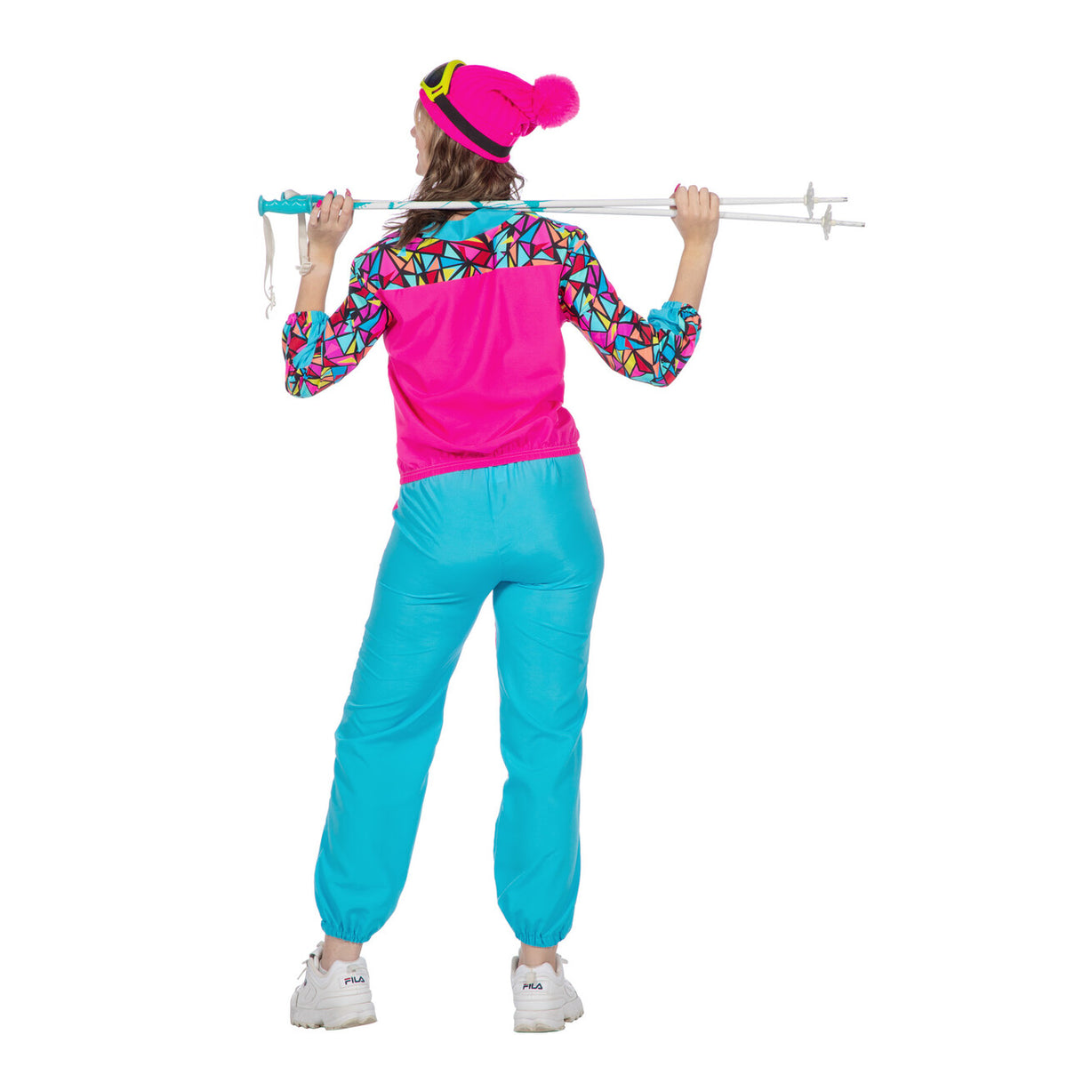 Op deze afbeelding zie je een Kostuums, van het merk Wilbers. Rete Retro Neon Skipak Vrouw