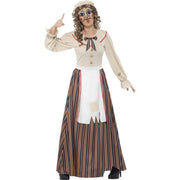 Op deze afbeelding zie je een Kostuums, van het merk Smiffy's. Sinistere Pop Vrouw Kostuum