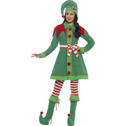Op deze afbeelding zie je een Kostuums, van het merk Smiffy's. Luxe Elf Jurk Mistletoe Vrouw
