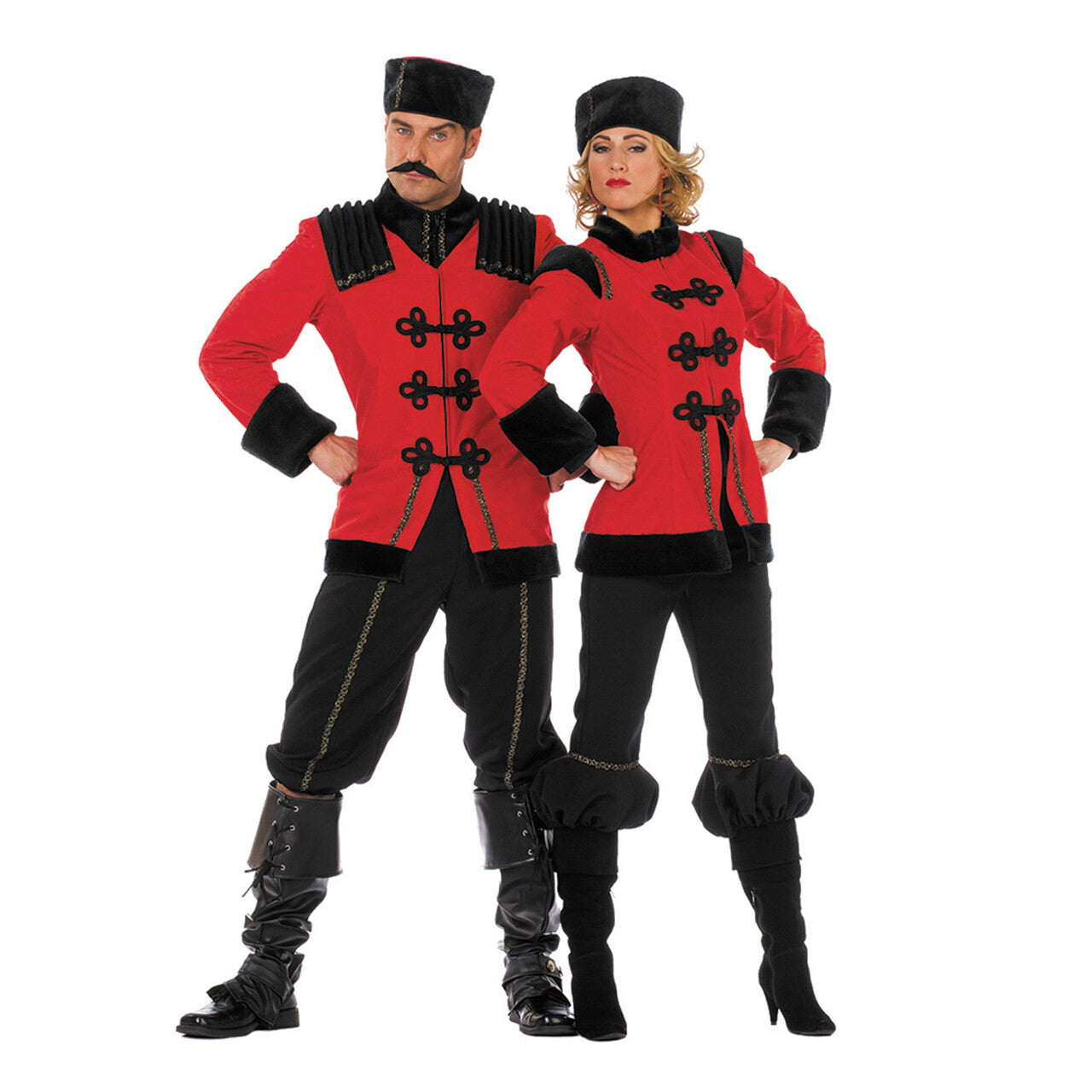 Op deze afbeelding zie je een Kostuums, van het merk Wilbers. Polka Kozakdame De Luxe Vrouw Kostuum