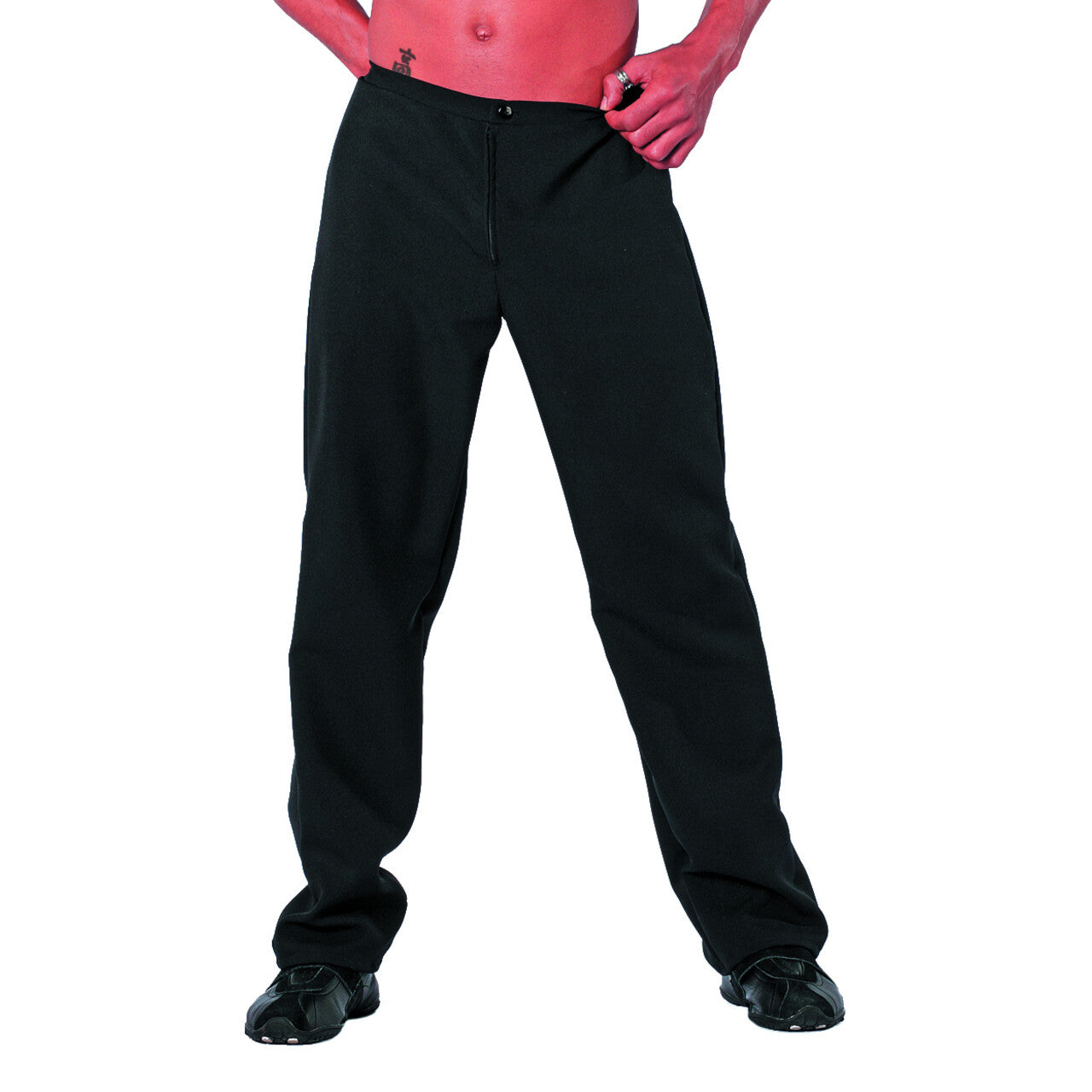 Op deze afbeelding zie je een Kostuums, van het merk Wilbers. Zwarte Broek Classic Man