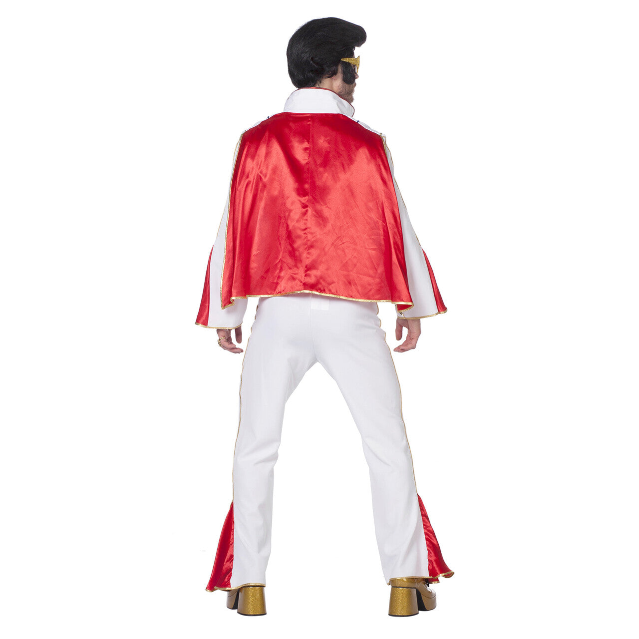 Op deze afbeelding zie je een Kostuums, van het merk Wilbers. Rock 50s Mr. Elvis Met Sjaal Man Kostuum