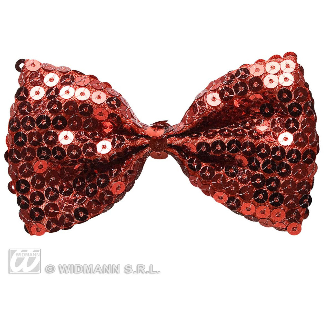 Op deze afbeelding zie je een Accessoires, van het merk Widmann. Vlinderstrik Pailletten Rood