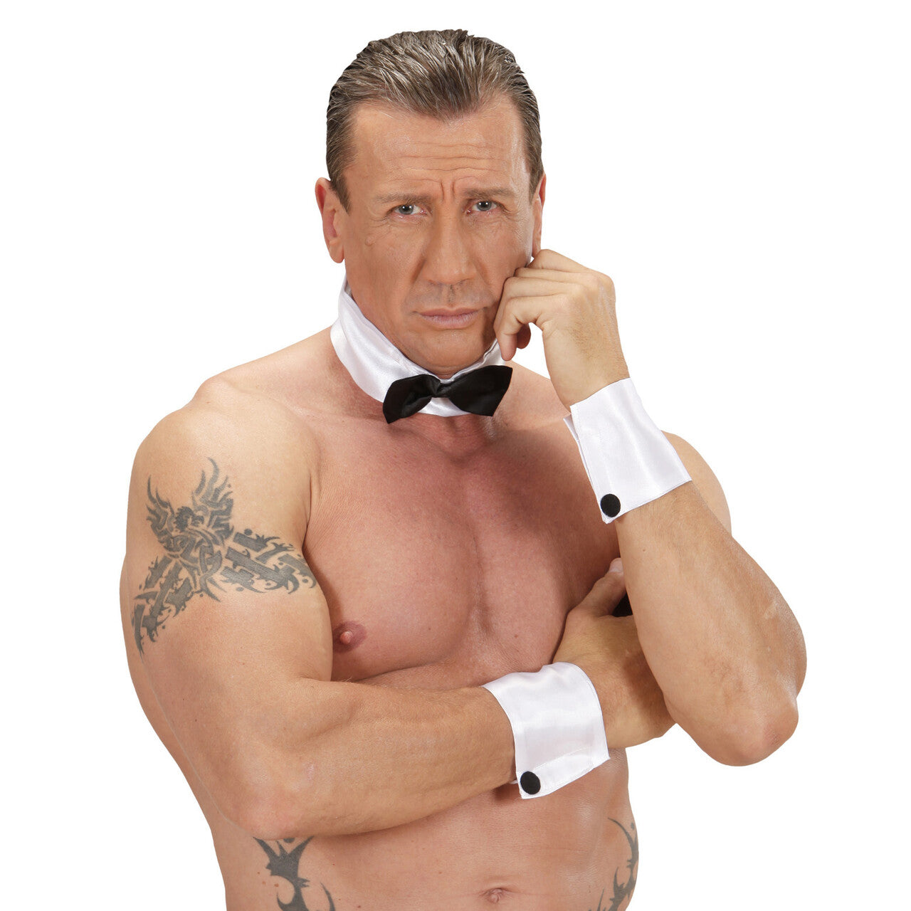 Op deze afbeelding zie je een Accessoires, van het merk Widmann. Stripper Set Man