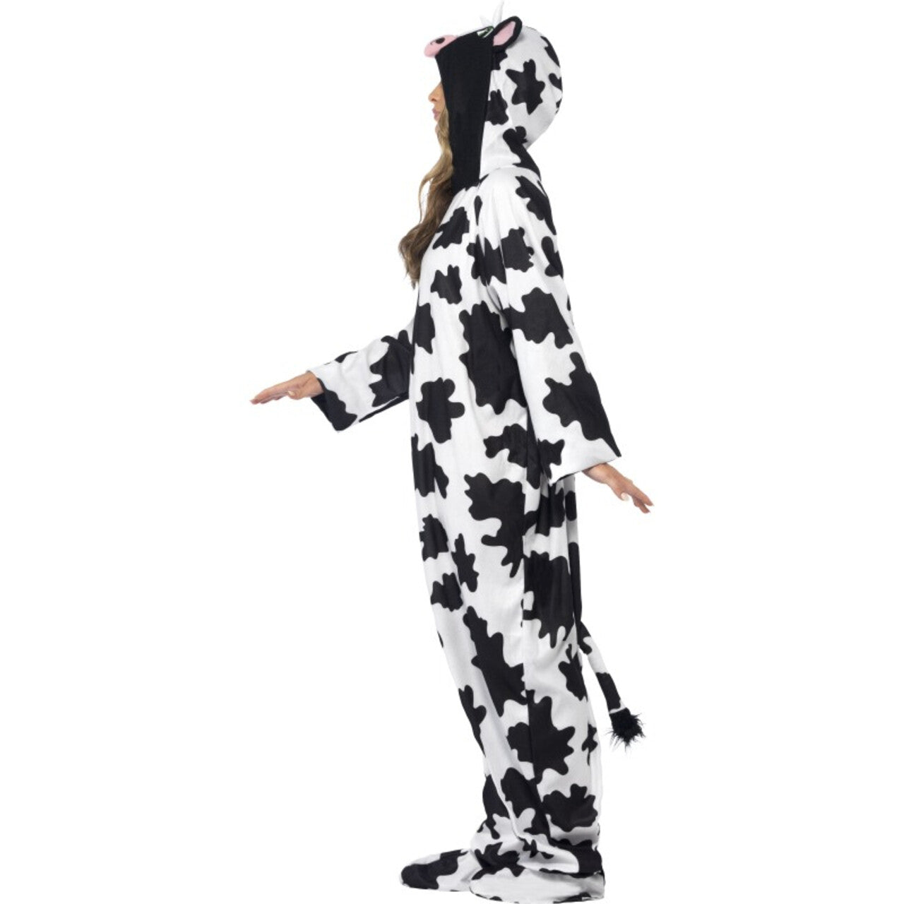 Op deze afbeelding zie je een Kostuums, van het merk Smiffy's. Onesie Kauwende Koe Kostuum