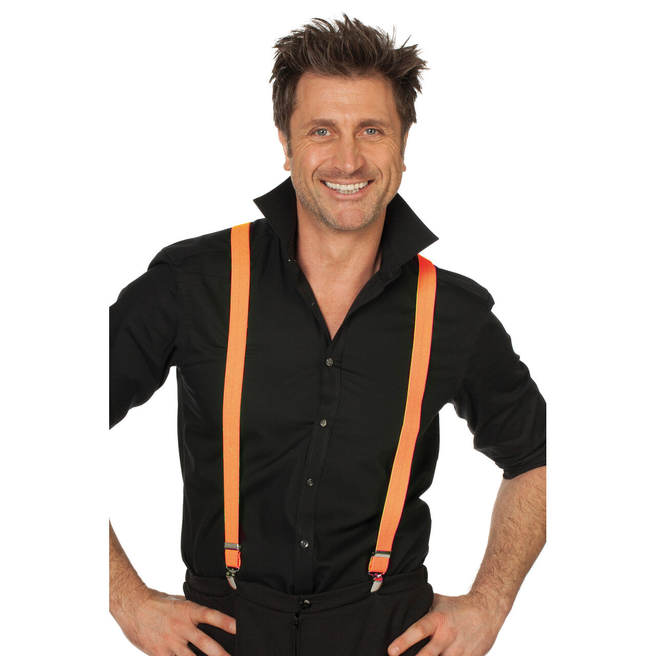 Op deze afbeelding zie je een Accessoires, van het merk Wilbers. Disco Neon Oranje Bretels
