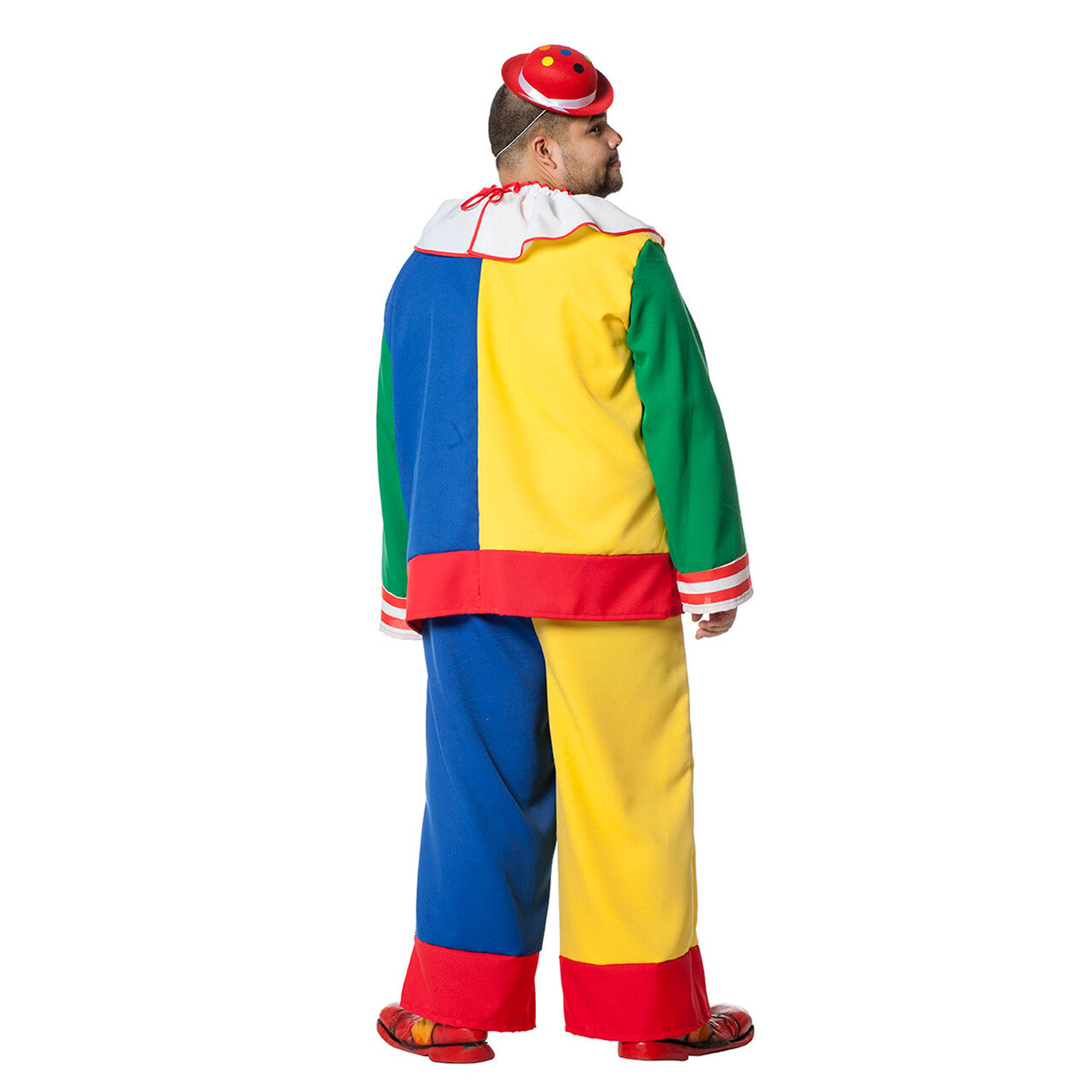 Op deze afbeelding zie je een Kostuums, van het merk Wilbers. Clown De Kindervriend Man Kostuum