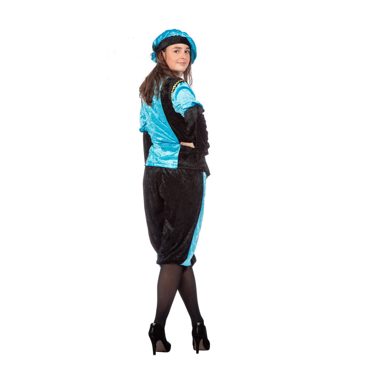 Op deze afbeelding zie je een Kostuums, van het merk Wilbers. Aqua Piet Pansamt Budget Unisex Kostuum
