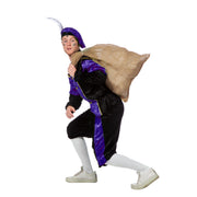 Op deze afbeelding zie je een Kostuums, van het merk Wilbers. Paarse Piet Pansamt Budget Kostuum