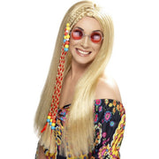 Op deze afbeelding zie je een Accessoires, van het merk Smiffy's. Hippie Blonde Pruik