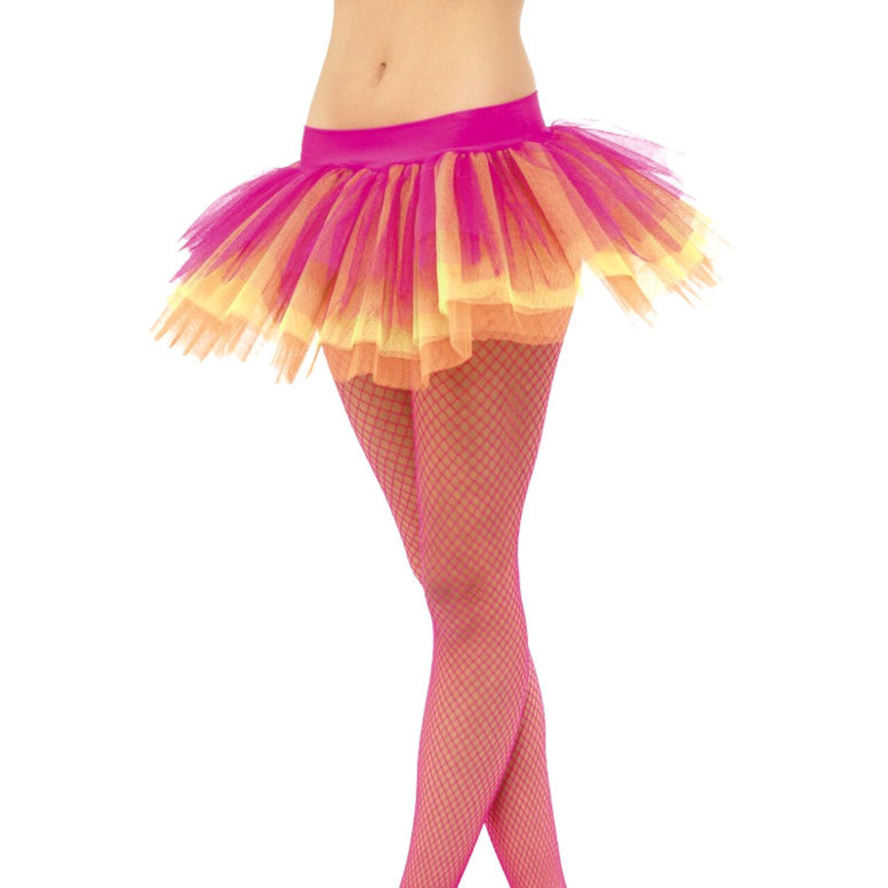 Op deze afbeelding zie je een Accessoires, van het merk Smiffy's. Neon Multikleur Tutu