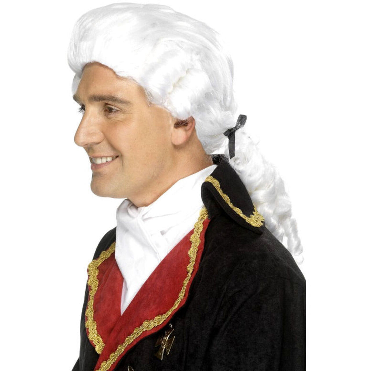 Op deze afbeelding zie je een Accessoires, van het merk Smiffy's. Koloniale Pruik