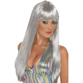 Glitter Disco Pruik Vrouw