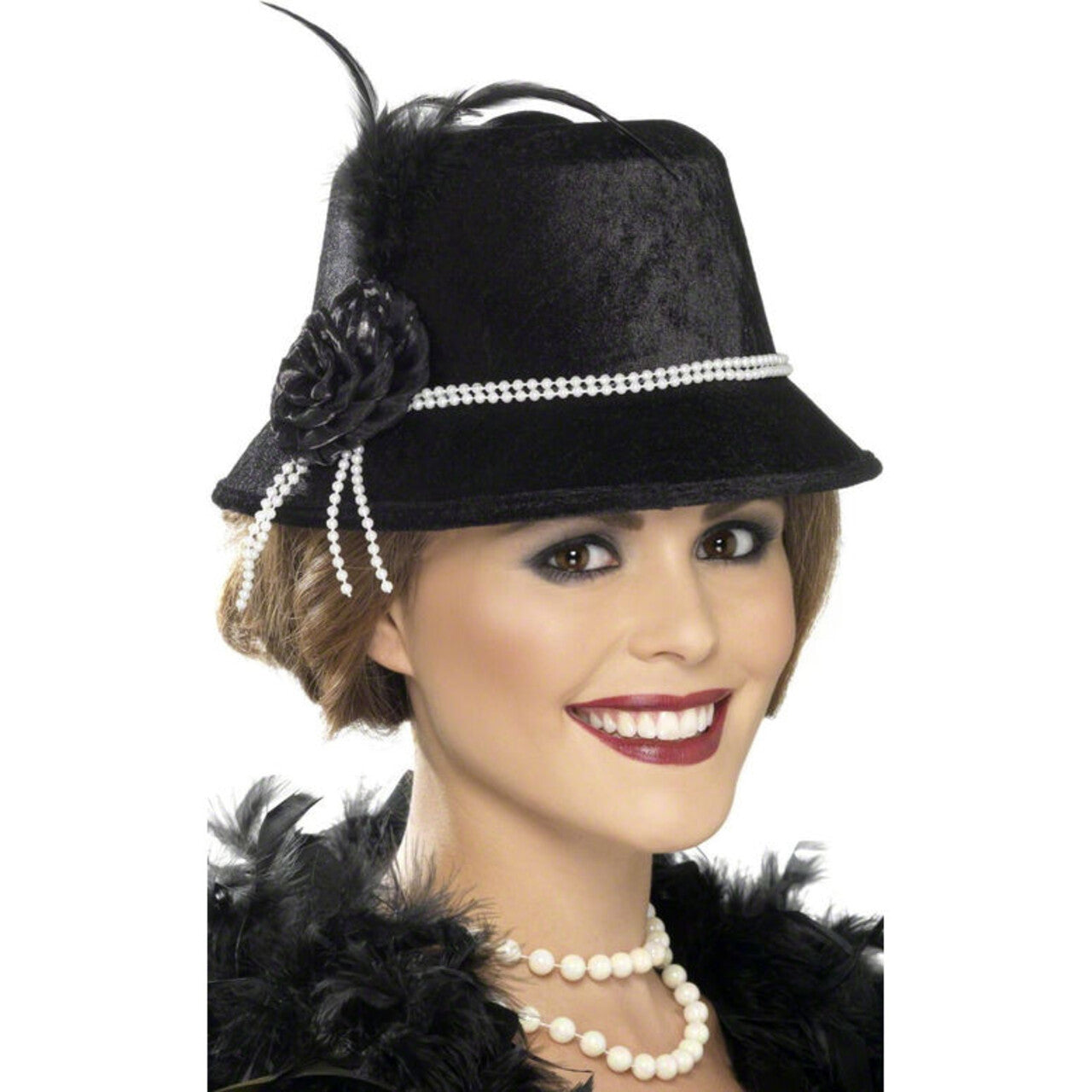 Op deze afbeelding zie je een Accessoires, van het merk Smiffy's. 1920 Hoed