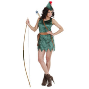 Op deze afbeelding zie je een Kostuums, van het merk Widmann. Robin Hood Meisje Vrouw Kostuum
