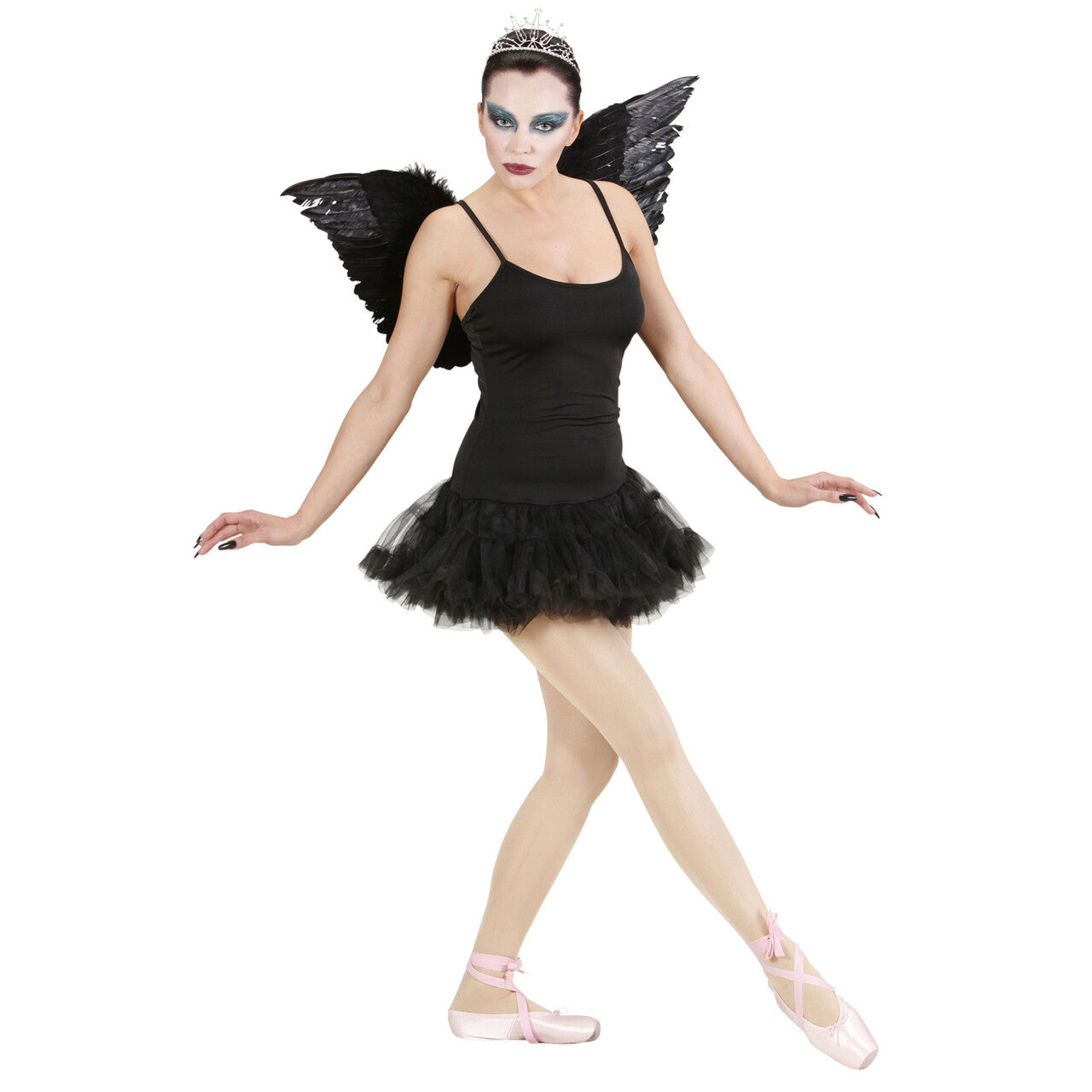 Op deze afbeelding zie je een Kostuums, van het merk Widmann. Prima Ballerina Zwart Vrouw Kostuum