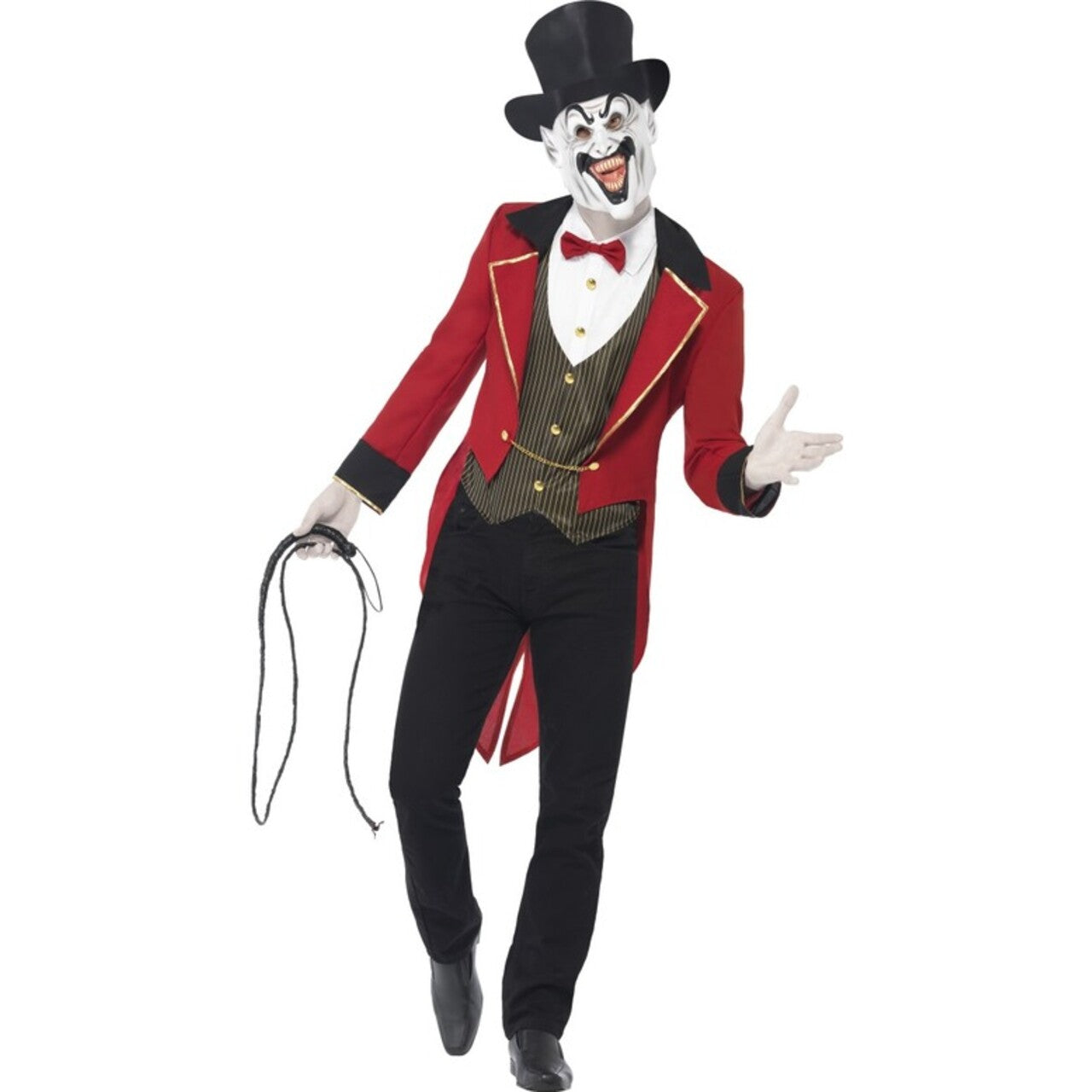 Op deze afbeelding zie je een Kostuums, van het merk Smiffy's. Volwassen Sinistere Circusdirecteur Kostuum Man