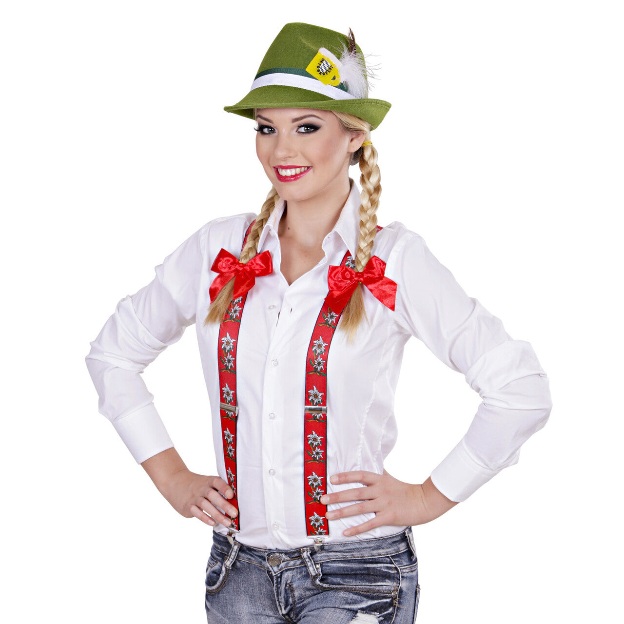 Op deze afbeelding zie je een Accessoires, van het merk Widmann. Bretels Edelweiss