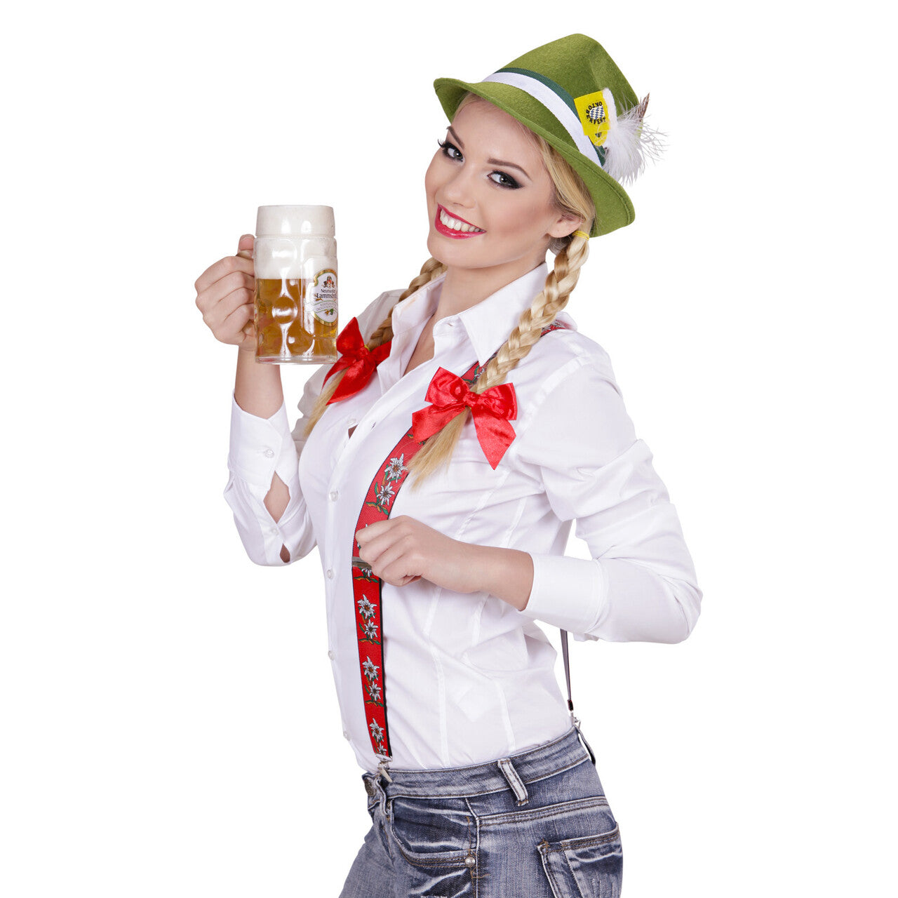 Op deze afbeelding zie je een Accessoires, van het merk Widmann. Bretels Edelweiss