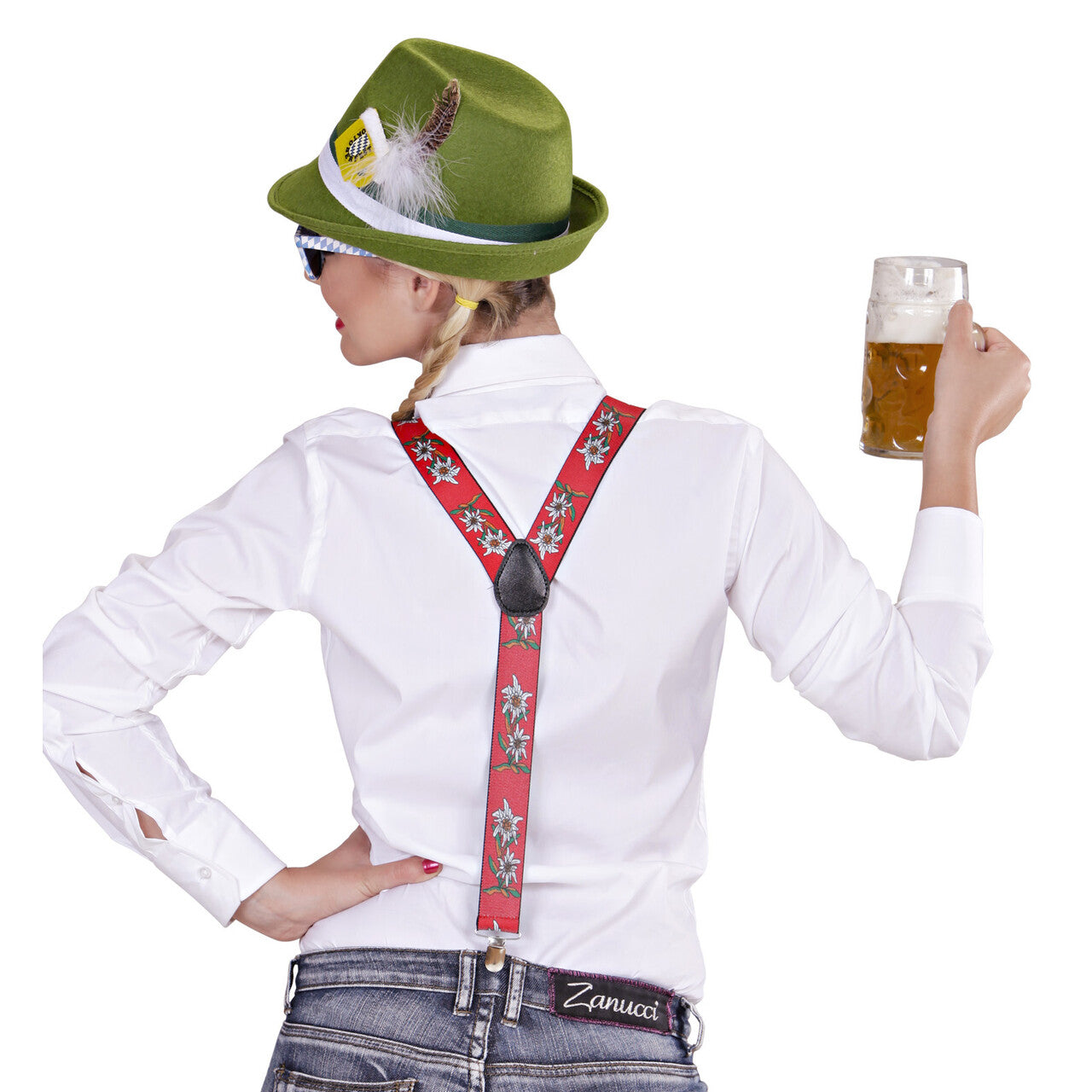 Op deze afbeelding zie je een Accessoires, van het merk Widmann. Bretels Edelweiss