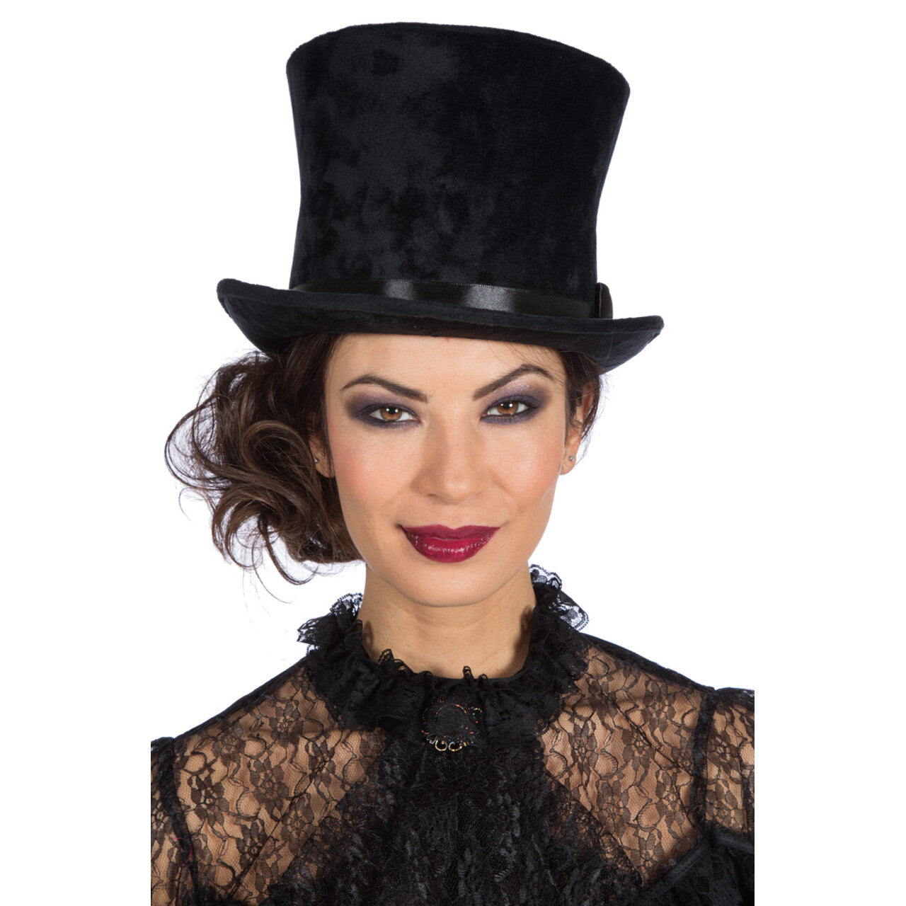 Op deze afbeelding zie je een Accessoires, van het merk Wilbers. Hoge Hoed Black Velvet