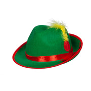 Op deze afbeelding zie je een Accessoires, van het merk Wilbers. Groene Tiroler Hoed Klar Oktoberfest