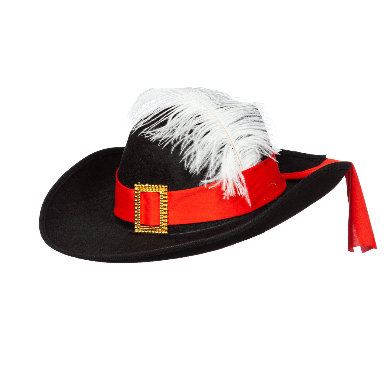 Op deze afbeelding zie je een Accessoires, van het merk Wilbers. Hoed Musketier Van De Garde Met Rode Band