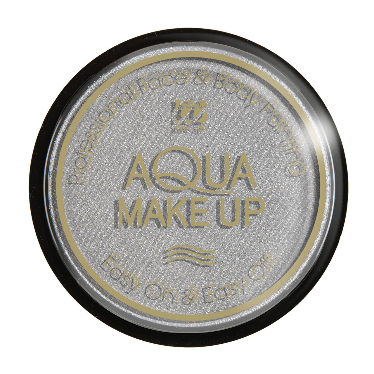 Op deze afbeelding zie je een Accessoires, van het merk Widmann. Aqua Make-Up Metallic Zilver 15 Gram