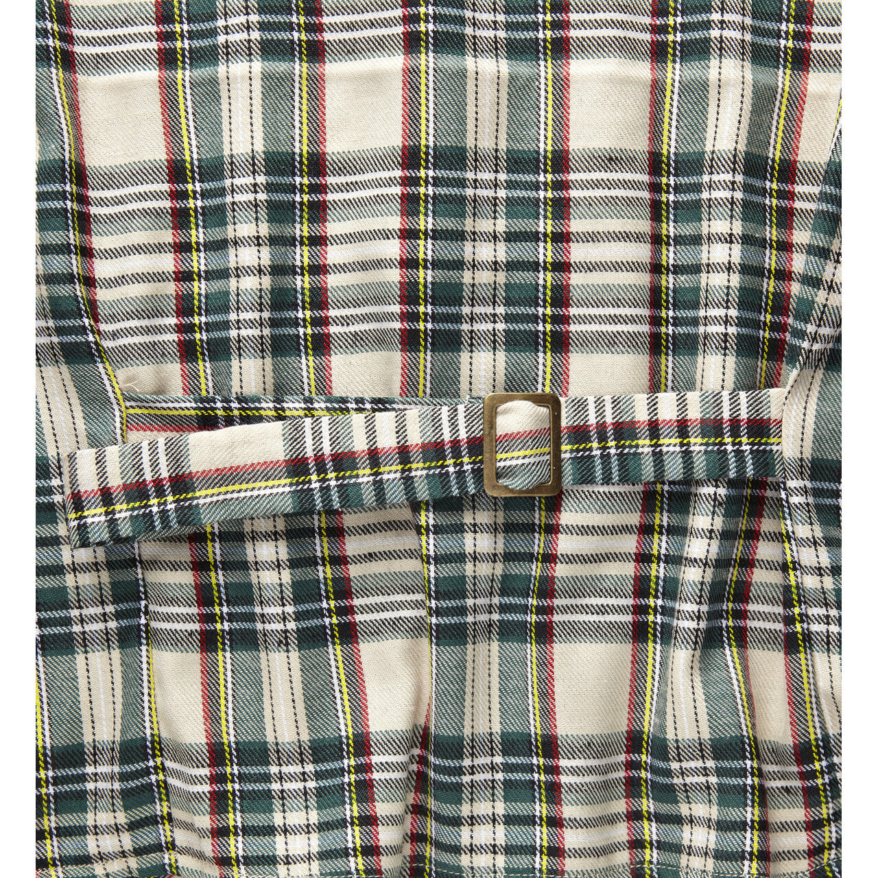 Op deze afbeelding zie je een Kostuums, van het merk Widmann. Vest Schotse Ruit Beige
