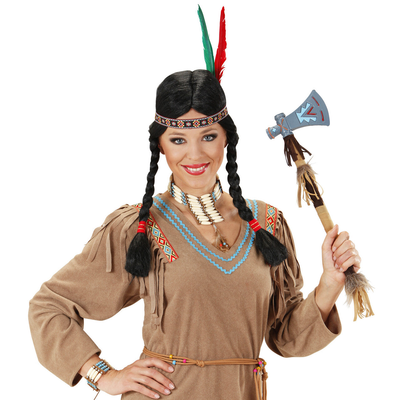 Op deze afbeelding zie je een Accessoires, van het merk Widmann. Nekband Indiaan