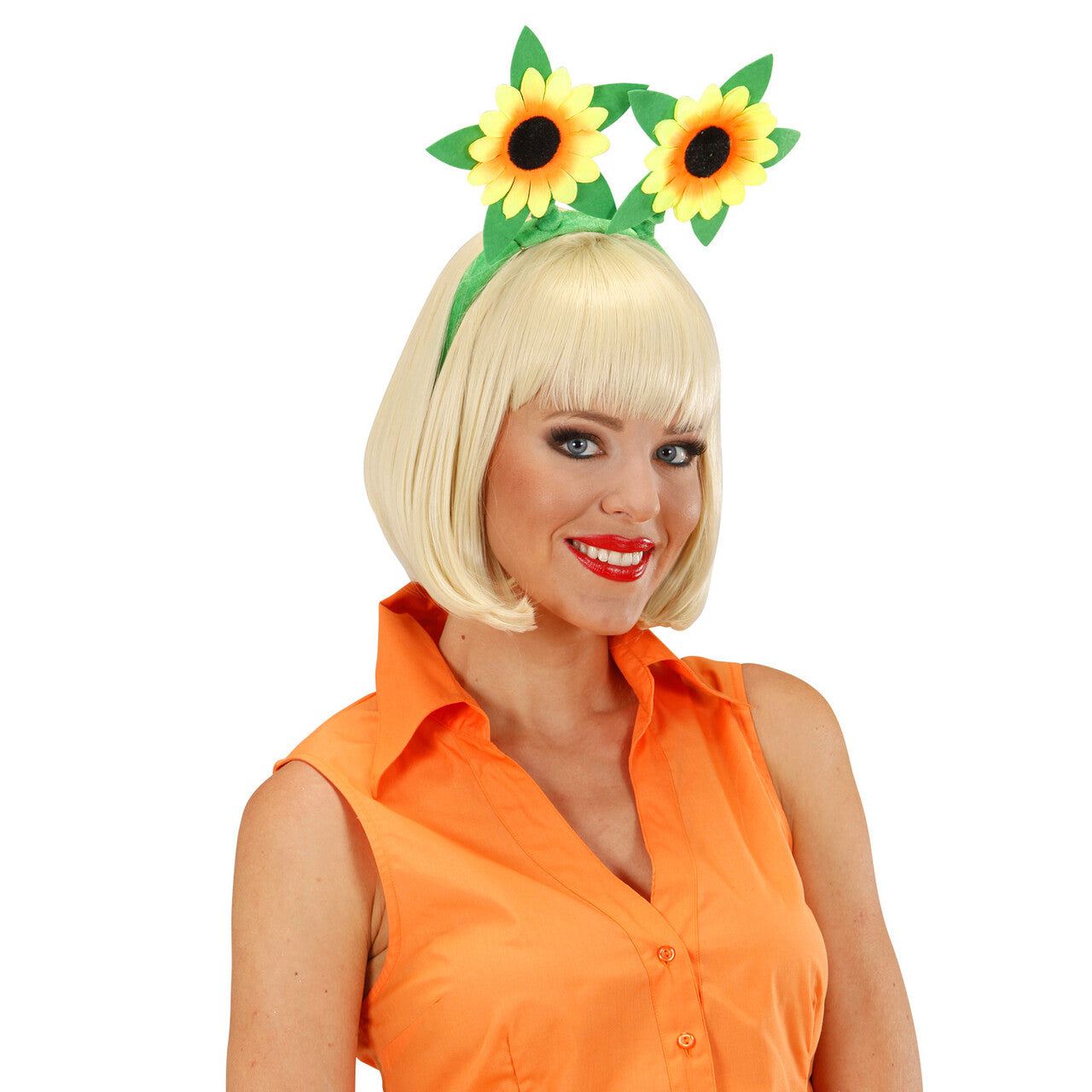 Op deze afbeelding zie je een Accessoires, van het merk Widmann. Hoofdband Zonnebloemen