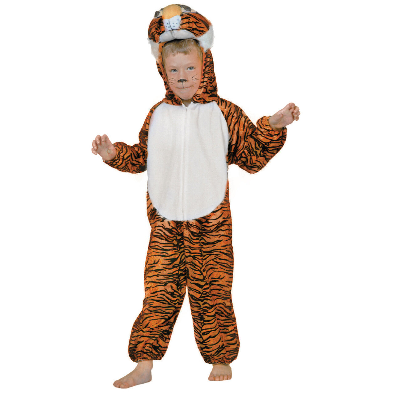 Op deze afbeelding zie je een Kostuums, van het merk Wilbers. Snoezige Tijger Kind Kostuum
