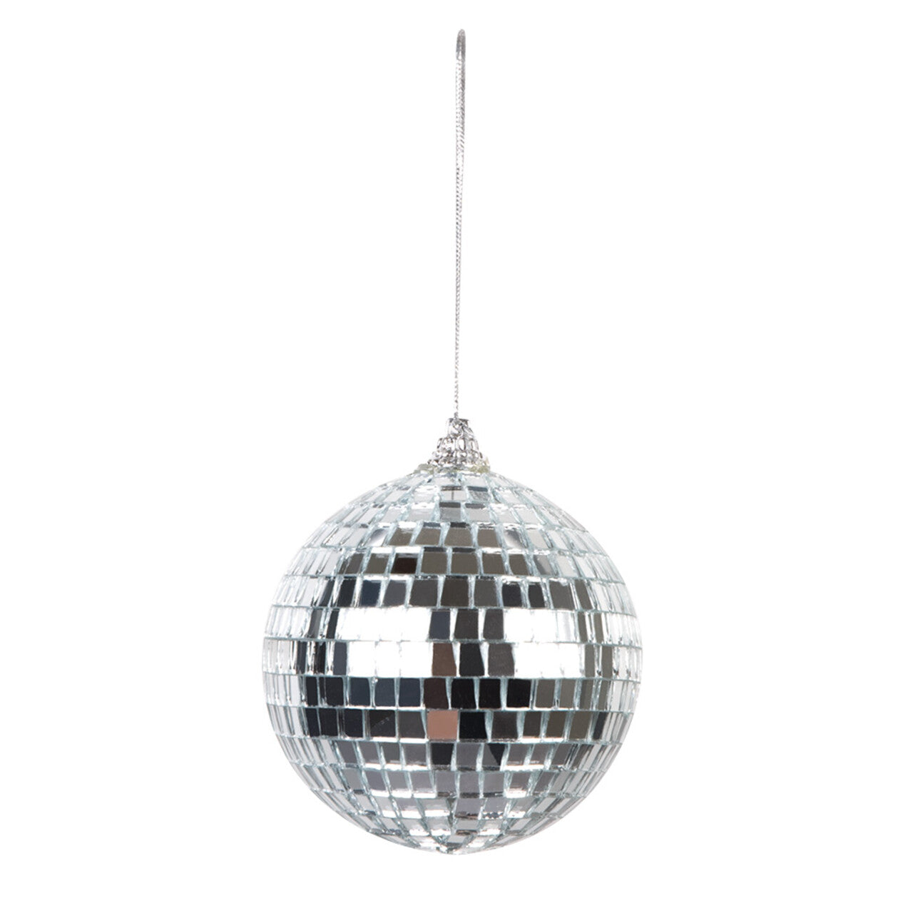 Op deze afbeelding zie je een Decoratie, van het merk Boland. Set 6 Discoballen Zilver (Ø 8 Cm)