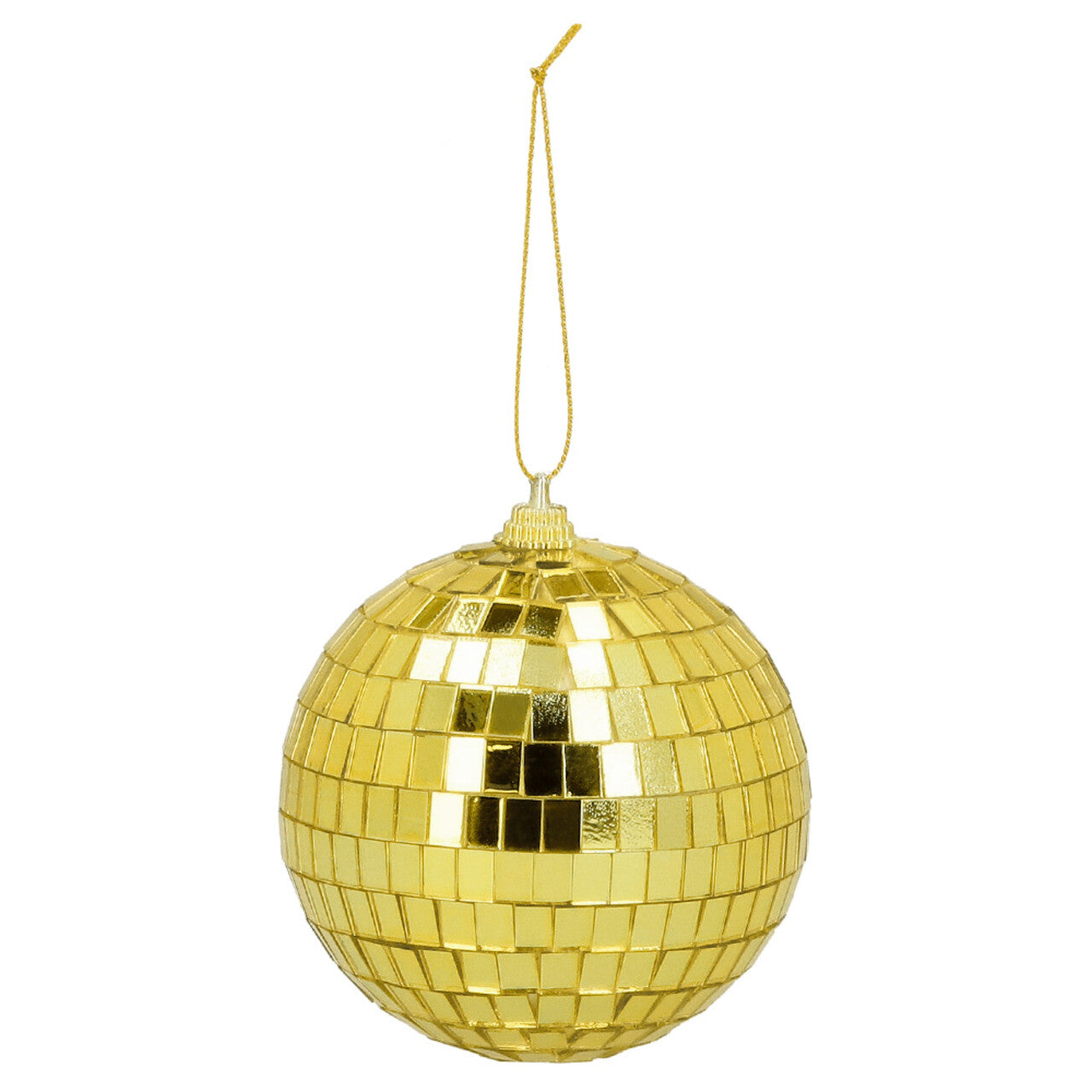 Op deze afbeelding zie je een Decoratie, van het merk Boland. Set 6 Discoballen Goud (Ø 8 Cm)