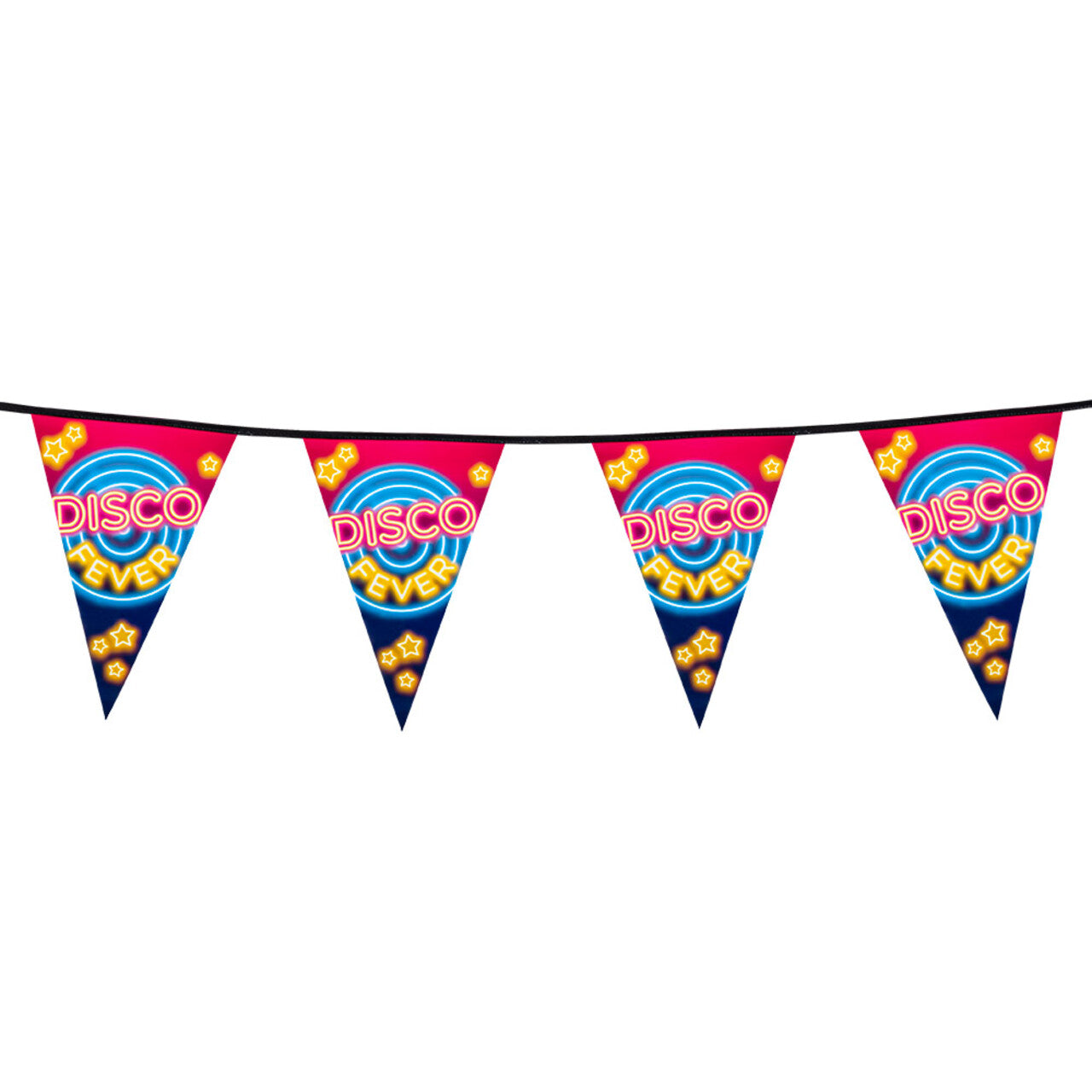 Op deze afbeelding zie je een Decoratie, van het merk Boland. Vlaggenlijn Disco Fever Party