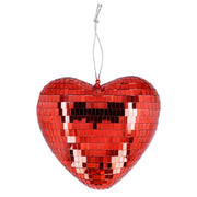 Op deze afbeelding zie je een Decoratie, van het merk Boland. Discobal Hart Rood (19 Cm)