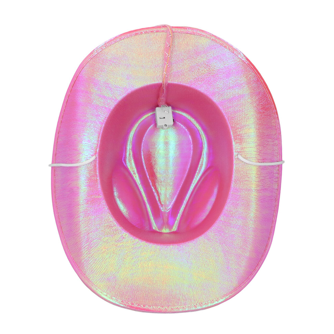 Op deze afbeelding zie je een Accessoires, van het merk Boland. Pearl Pink Cowboyhoed Met Led