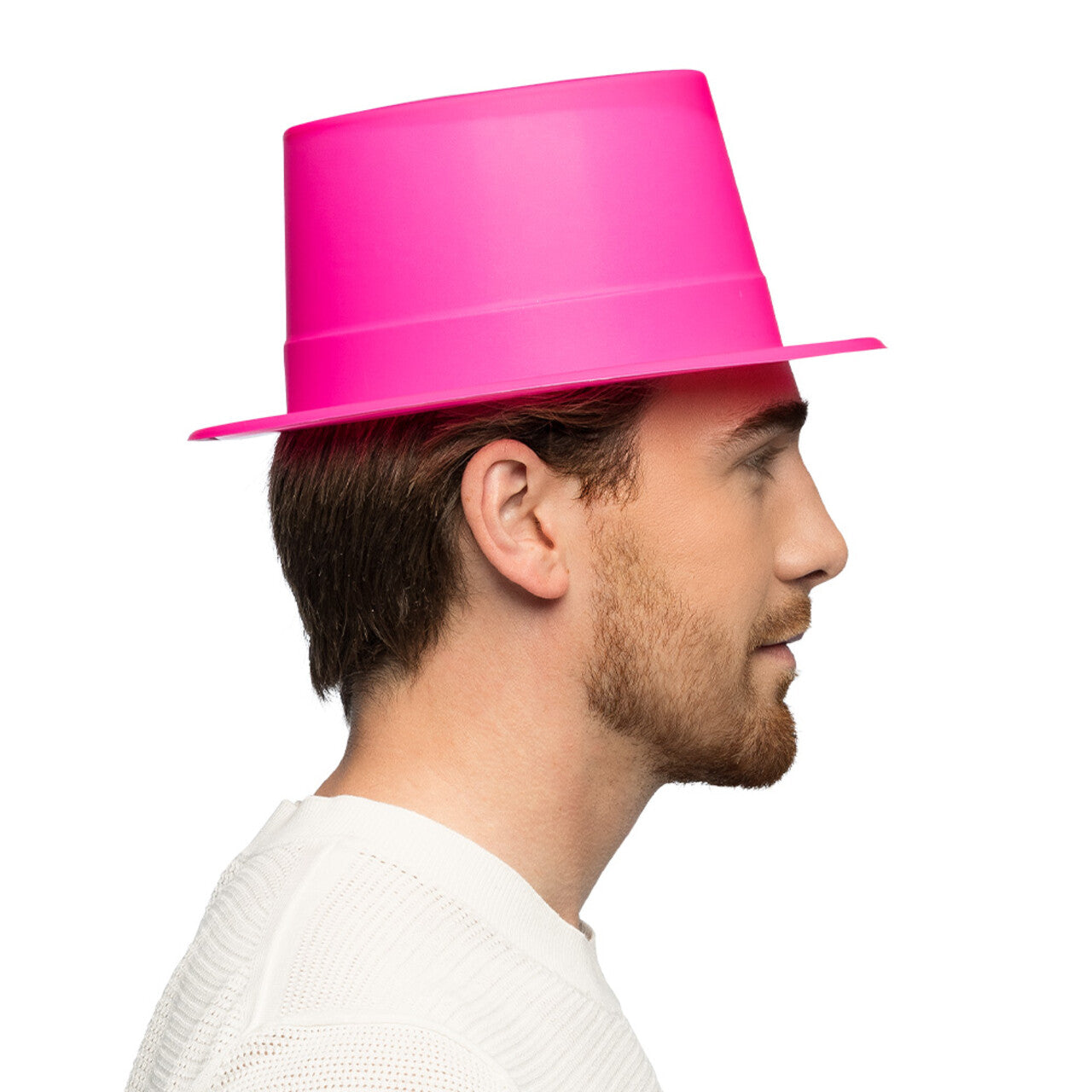 Op deze afbeelding zie je een Accessoires, van het merk Boland. Hoed Show Topper Neonroze