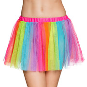 Op deze afbeelding zie je een Kostuums, van het merk Boland. Tutu Regenboog Foute Party Vrouw