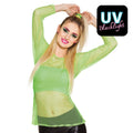 Visnet Shirt Lange Mouwen Groensuper 80s Vrouw