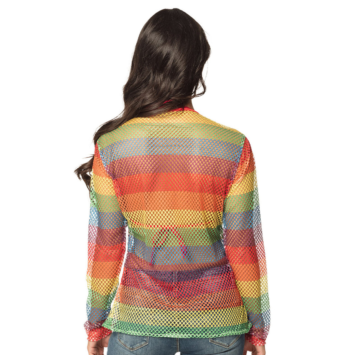 Op deze afbeelding zie je een Kostuums, van het merk Boland. Visnet Shirt Lange Mouwen Regenboog Super 80S Vrouw
