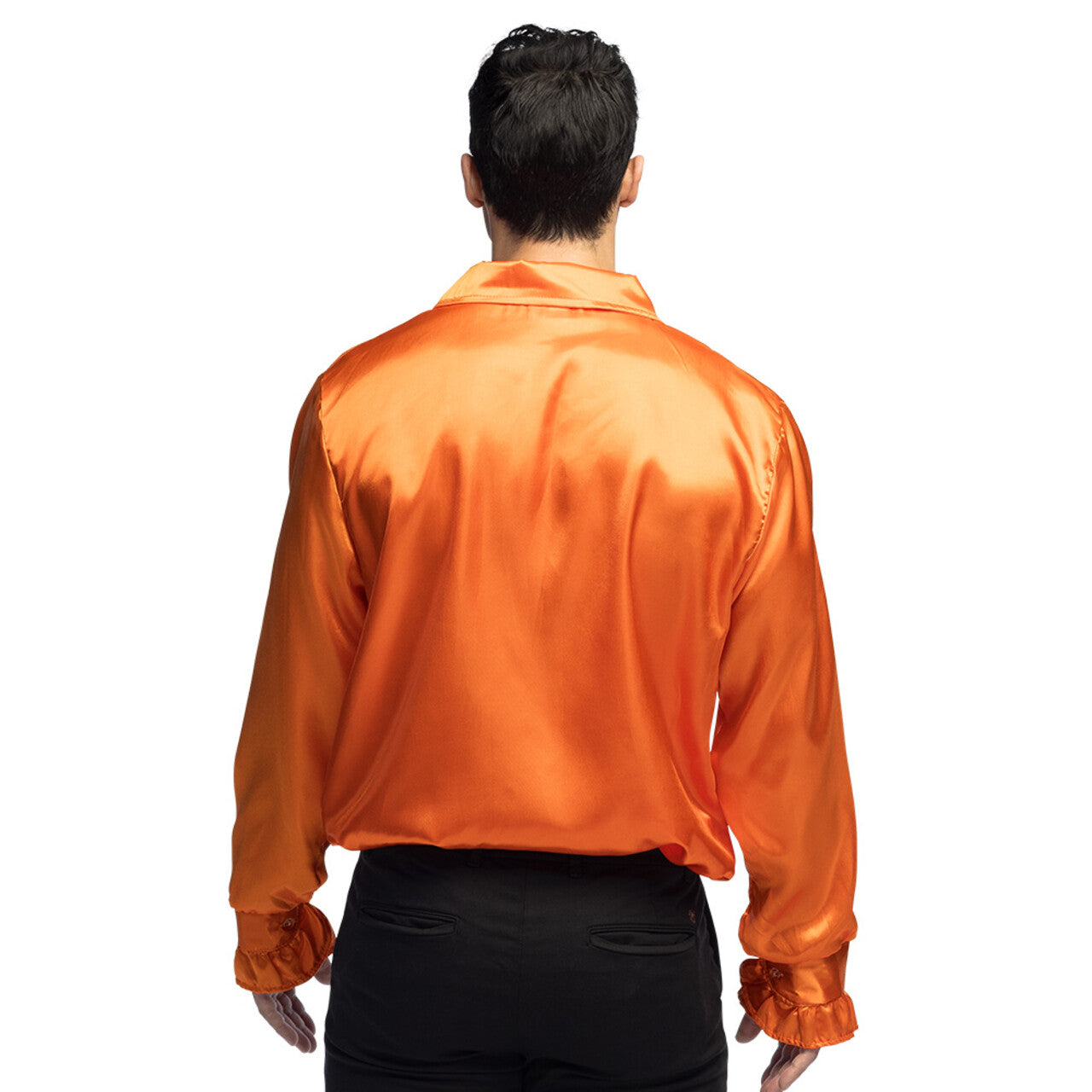 Op deze afbeelding zie je een Kostuums, van het merk Boland. Rouchen Blouse Oranje Orlando Orange Man