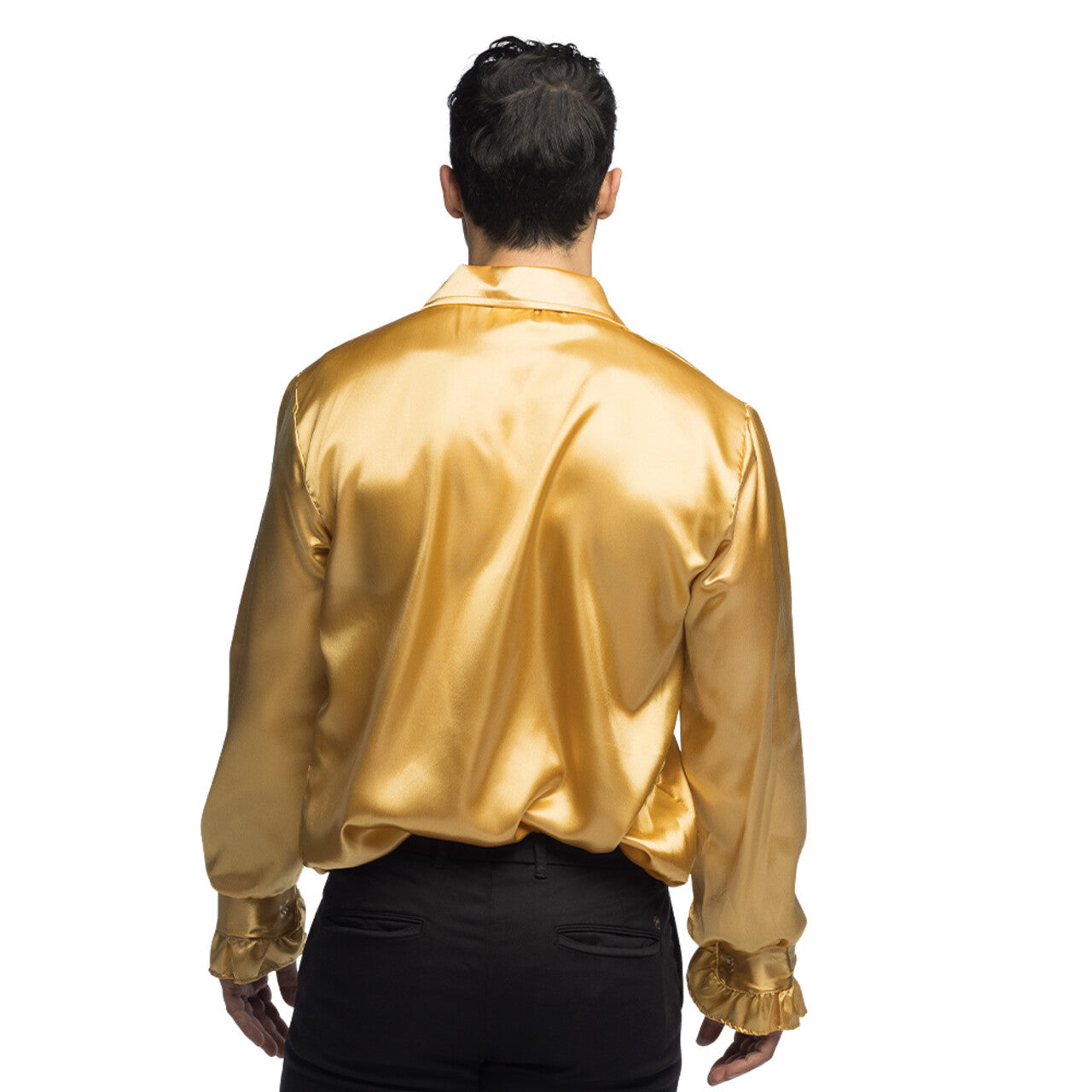 Op deze afbeelding zie je een Kostuums, van het merk Boland. Rouchen Blouse Goud Partybling Man