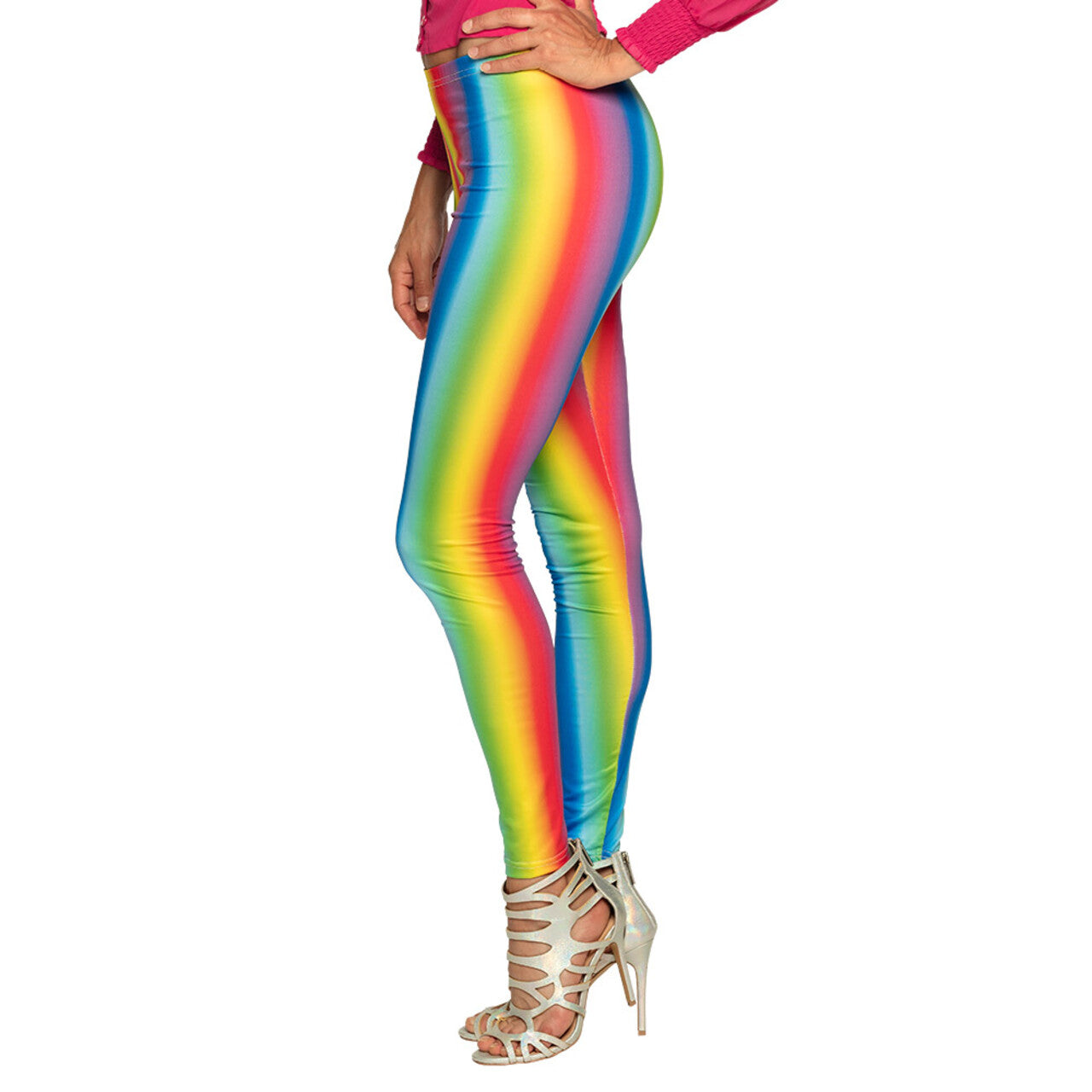 Op deze afbeelding zie je een Kostuums, van het merk Boland. Legging Regenboog Moves Vrouw